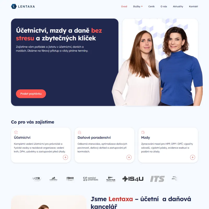 Web lentaxa.cz