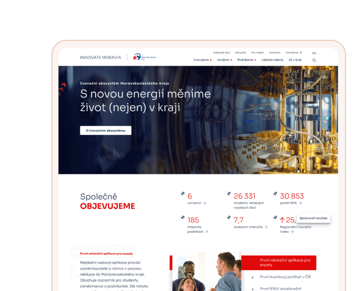 innovatemoravia | Web, který unese katalog celého kraje