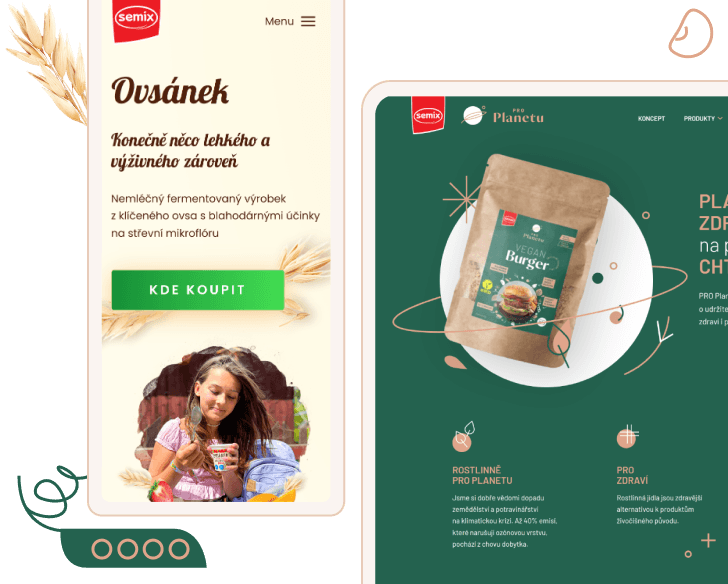 | Tři weby pro tři produktové řady